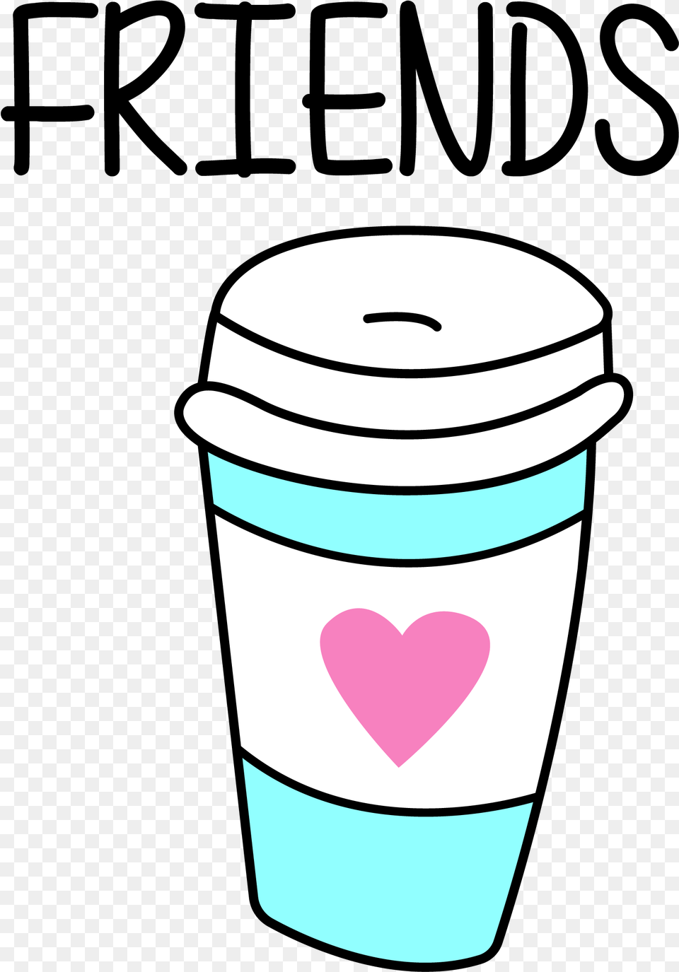 Best Friends, Cup, Mailbox Png Image