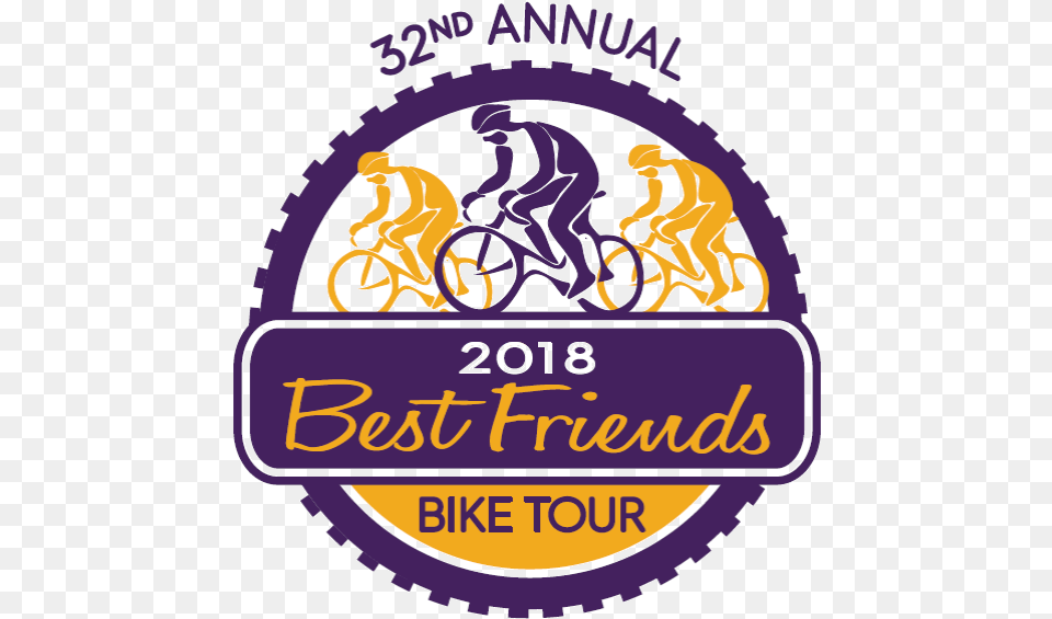 Best Friends Bike Tour Recap Holy Chips, Purple, Logo, Wheel, Machine Png Image