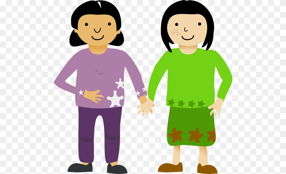 Best Friends Clipart, Clothing, Sleeve, Long Sleeve, T-shirt Free Png Download
