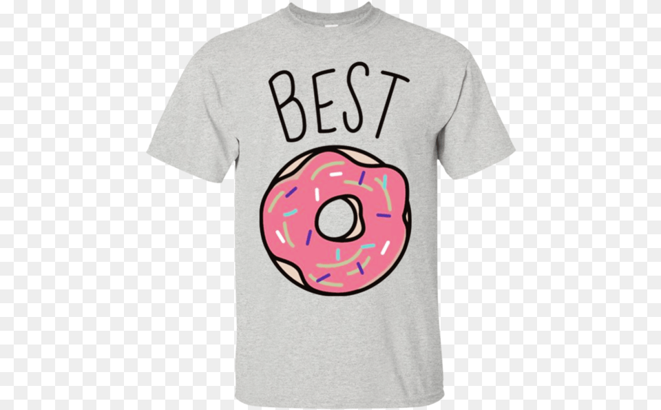 Best Friends Coffee And Donut Best Friends Donut And Coffee, T-shirt, Clothing, Sweets, Food Free Transparent Png