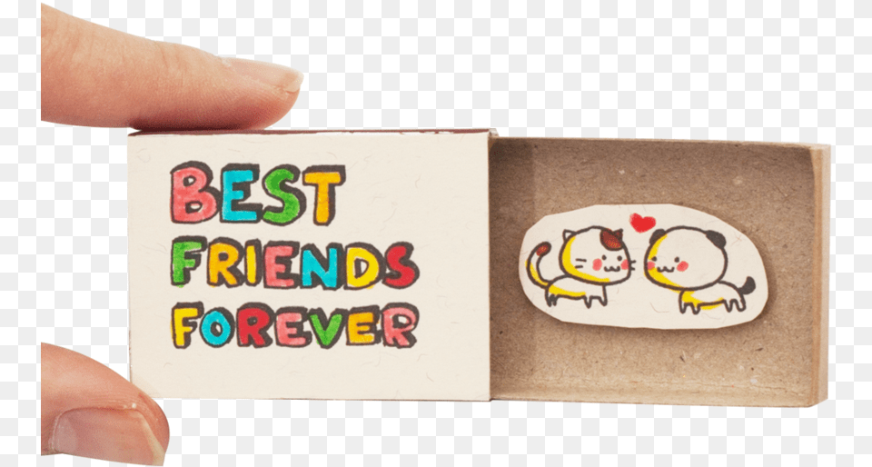 Best Friends Forever Friendship Card Matchbox Card Cartoon, Face, Head, Person, Baby Free Png