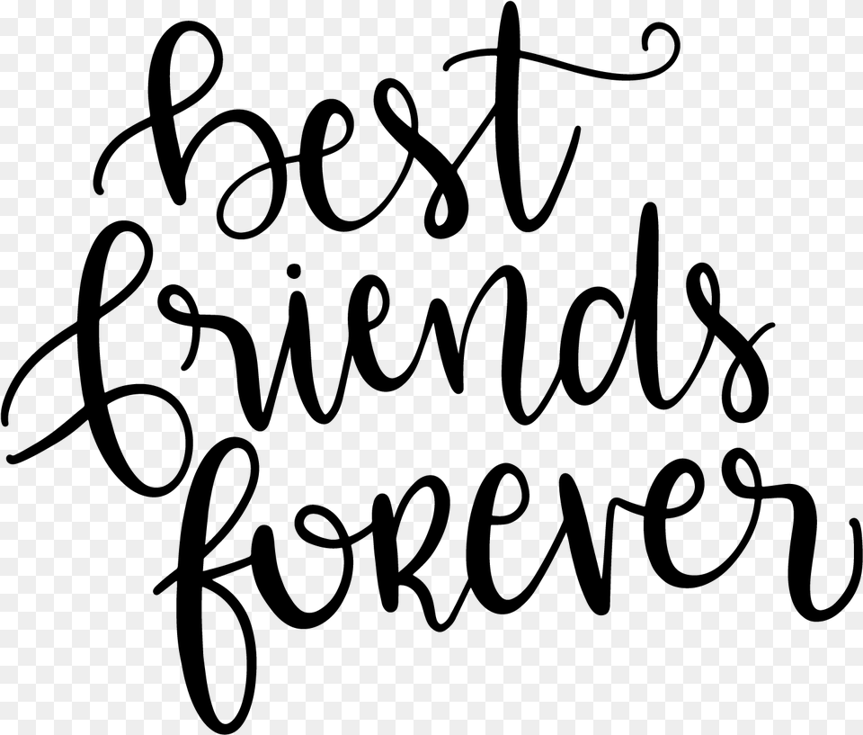 Best Friends Forever Schriftzug, Gray Free Png Download