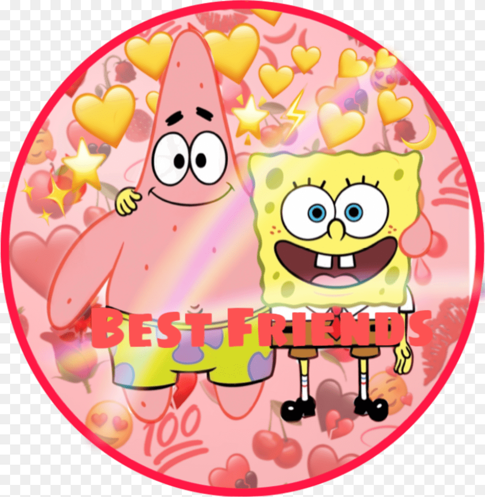 Best Friends Spongebob And Patrick Hearts Png