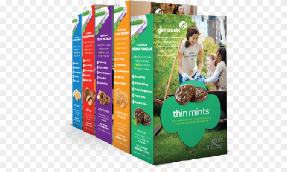 Best Girl Scout Cookies Box, Advertisement, Poster, Adult, Female Free Png