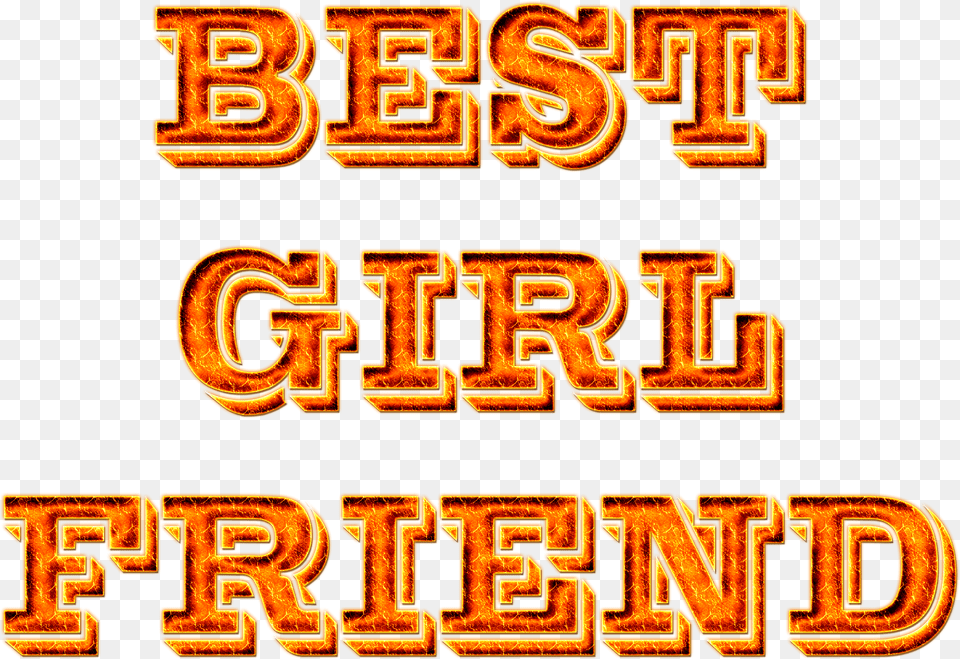 Best Girlfriend Lettering Clipart, Light, Text Png