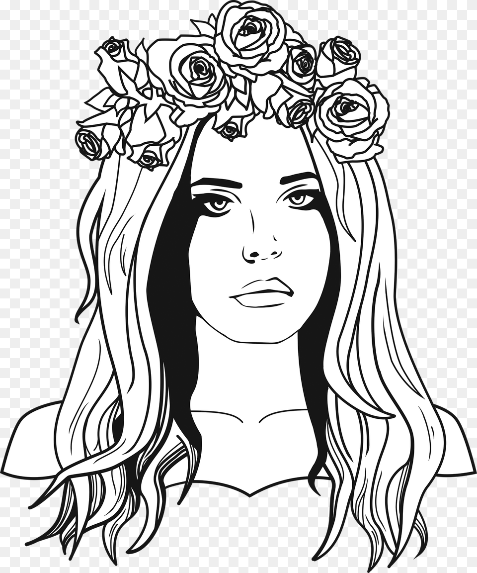 Best Lana Del Rey Images In 2018 Lana Del Rey Drawing, Art, Adult, Person, Female Png Image