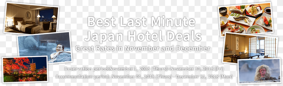 Best Last Minute Japan Hotel Deals Human Action, Advertisement, Art, Collage, Poster Free Png Download