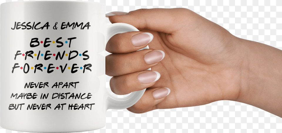 Best Long Distance Friends Forever Coffee Mug Mother And Son Knows No Distance Mug, Body Part, Finger, Hand, Person Free Png