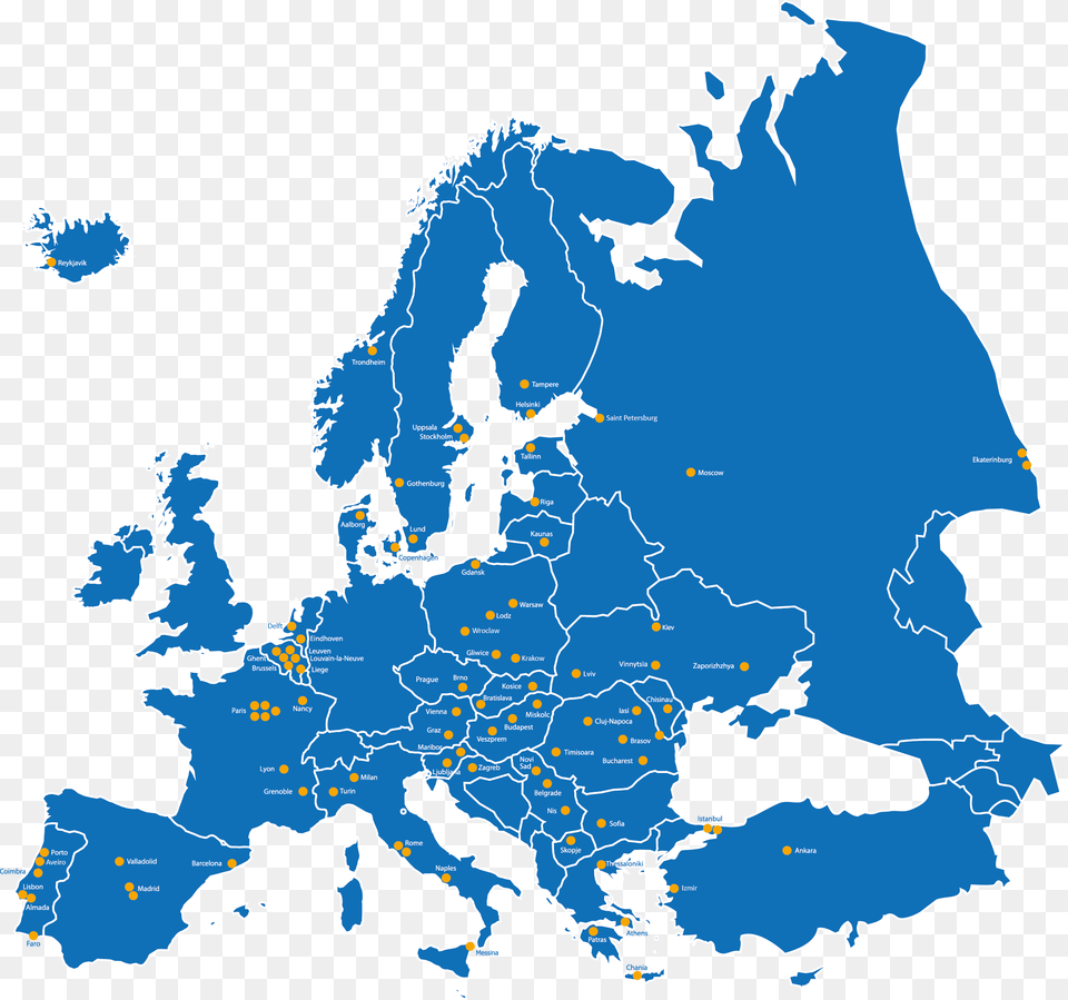 Best Map Of Europe Czech Republic Heart Of Europe, Chart, Plot, Atlas, Diagram Free Png