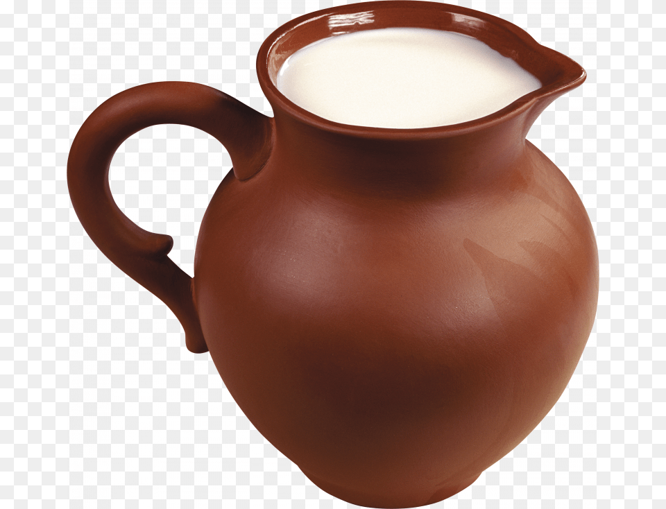 Best Milk Image Pottery Jar With Milk, Jug, Water Jug, Beverage Free Transparent Png