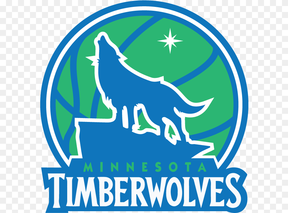 Best Minnesota Timberwolves Transparent Timberwolves Logo, Animal, Coyote, Mammal Png