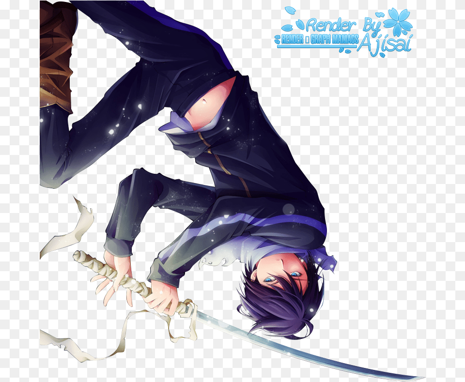 Best Noragami, Weapon, Sword, Person, Man Free Png Download