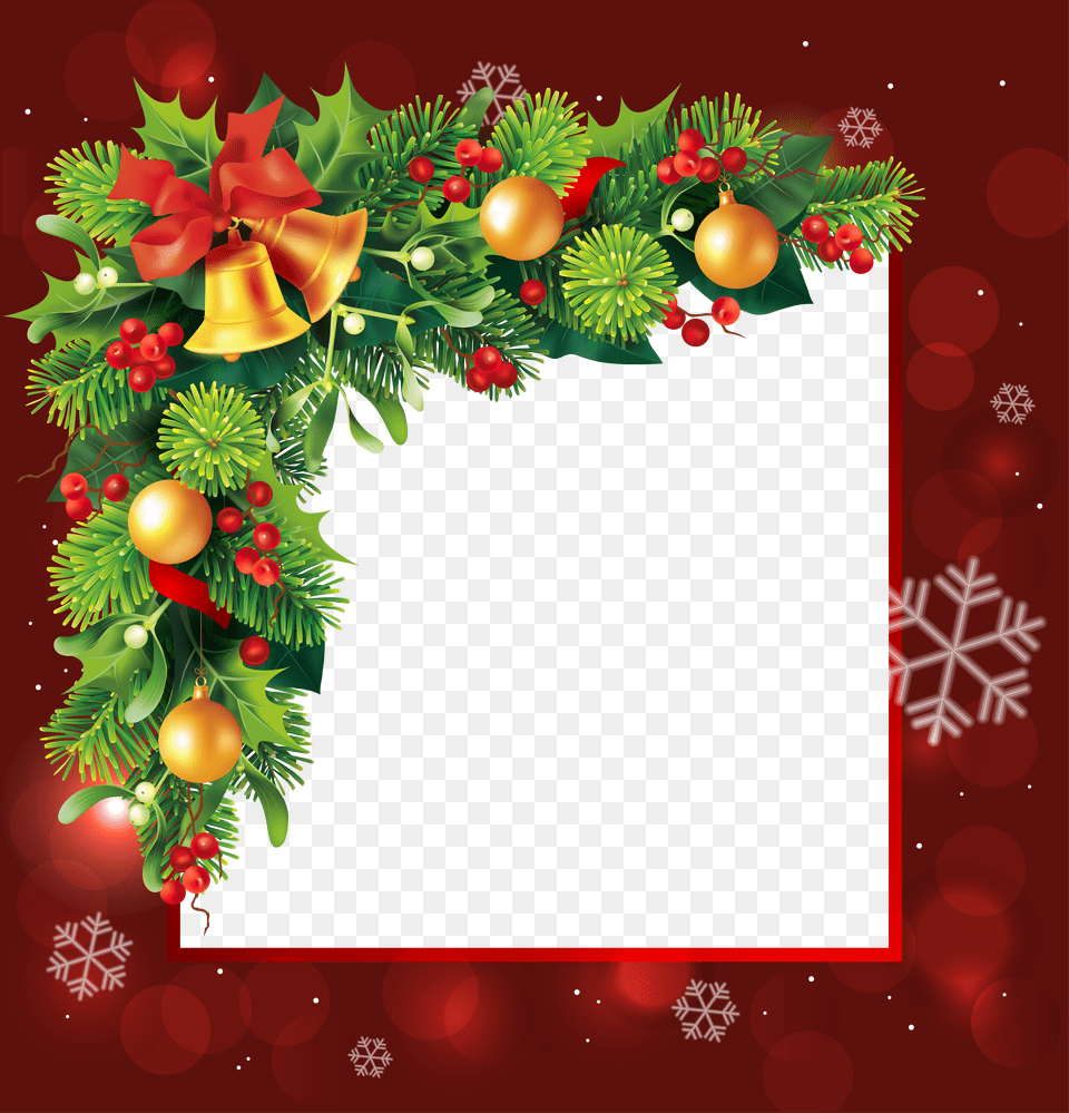 Best Of Christmas Garland Corner Border Marcos Para Fotos Navidad Free Transparent Png