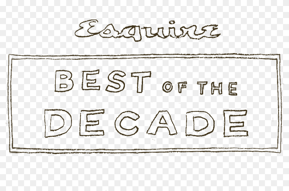 Best Of Decade Calligraphy, Blackboard, Text Free Png Download