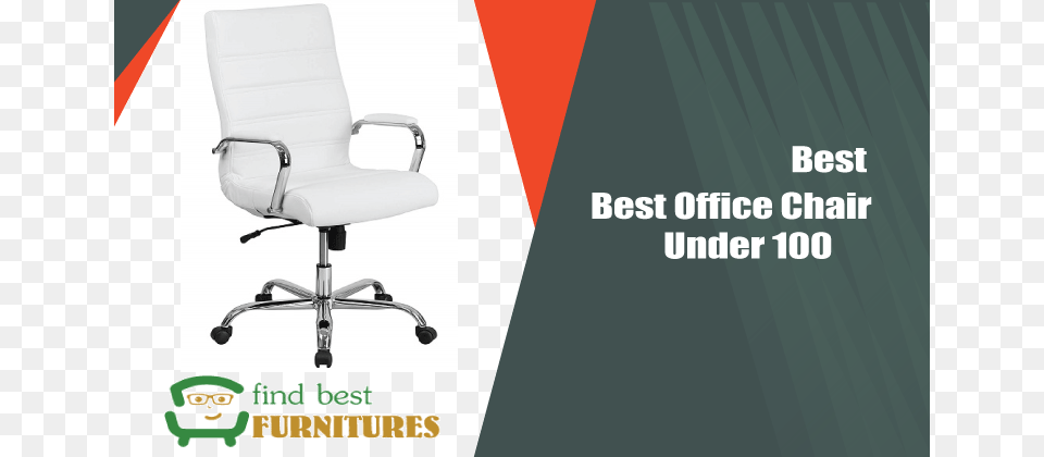 Best Office Chair Under Flash Furniture Mid Back White Leather Executive Swivel, Cushion, Home Decor, Face, Head Free Transparent Png