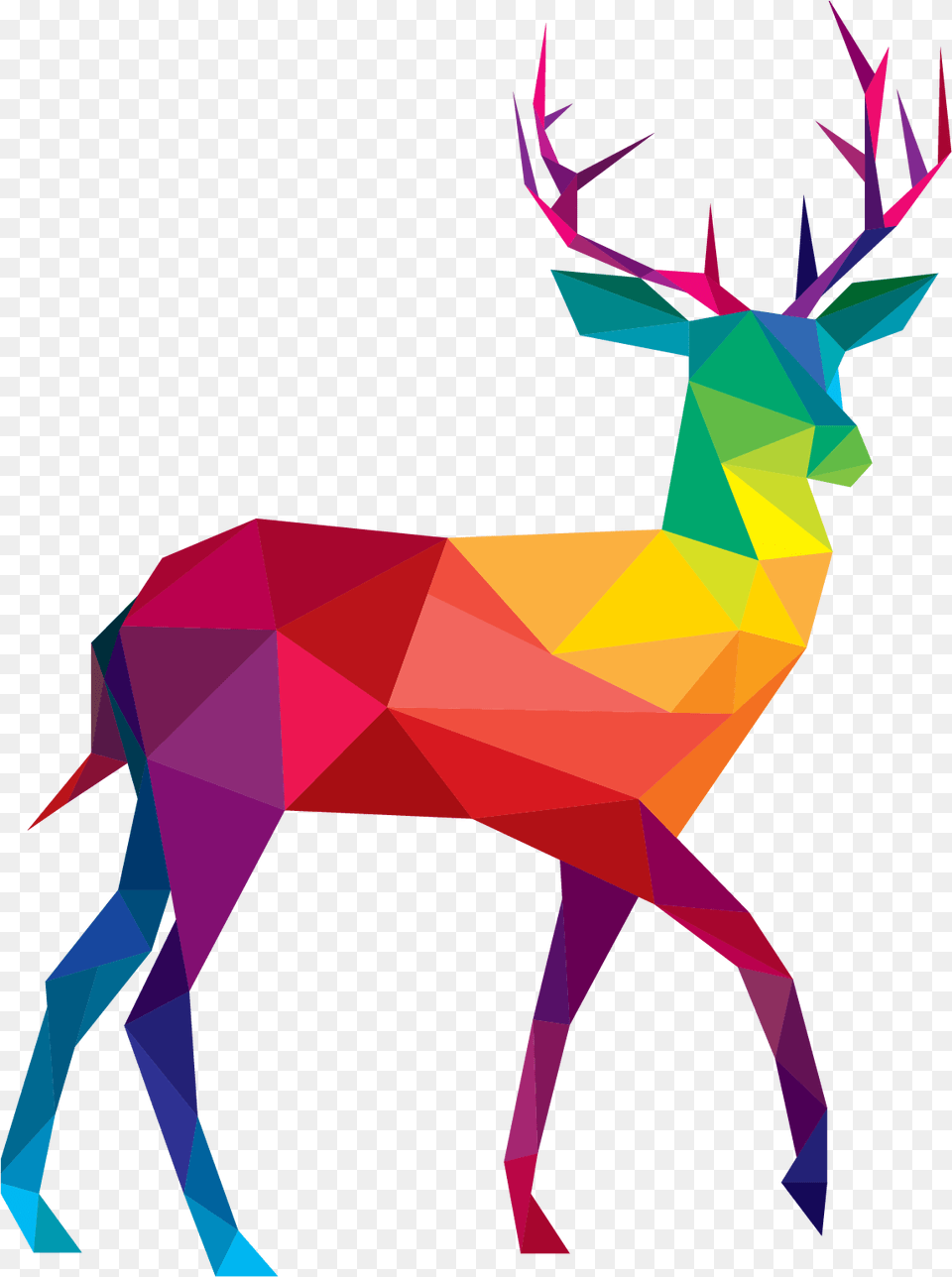 Best Osiris Shoes Ad Images In 2020 Animal Geometric Abstract Painting, Deer, Mammal, Wildlife, Elk Free Png Download
