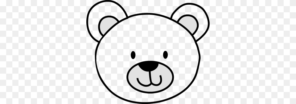 Best Photos Of Polar Bear Face Outline Teddy Bear Head Drawing, Electronics, Hardware, Stencil, Silhouette Free Png
