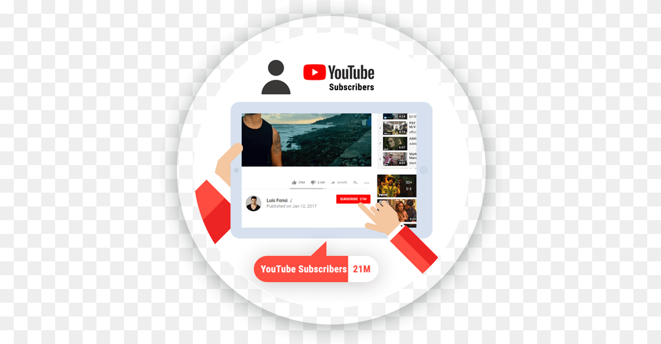 Best Place To Buy Youtube Subscribers Views And Likes Online Advertising, Person, Adult, Male, Man Free Png
