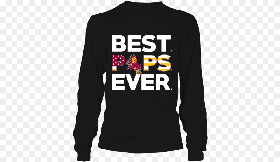 Best Pops Ever Nation Flag Arizona State Sun Devils, Clothing, Long Sleeve, Sleeve, T-shirt Png