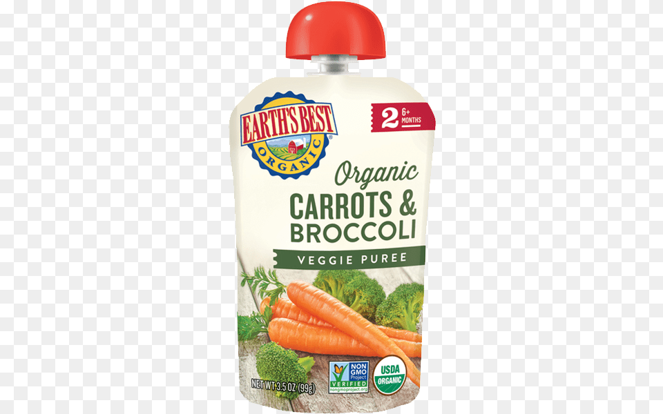 Best Pouch De Zanahoria Y Brocoli 99g Earth39s Best, Carrot, Food, Plant, Produce Png