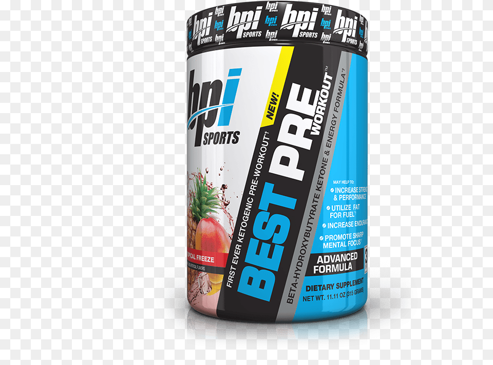 Best Pre Workout Supplement Facts Bpi Sports, Can, Tin, Advertisement Free Png Download