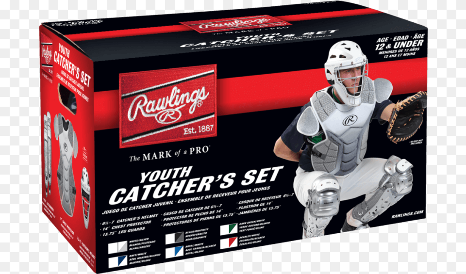 Best Rawlings Catchers Gear Set Rawlings Youth Catcher Set, Helmet, Person, People, Clothing Png Image