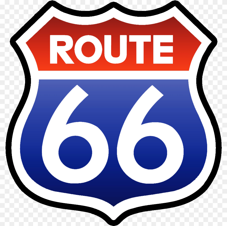 Best Route 66 Car Related Attractions Route 66 Sign Outline, Symbol, Logo Free Png Download