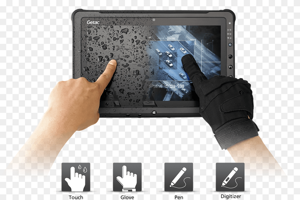 Best Rugged Tablets In 2020 Samsung Panasonic Getac Dell Getac Tablet F110, Tablet Computer, Glove, Electronics, Computer Free Transparent Png