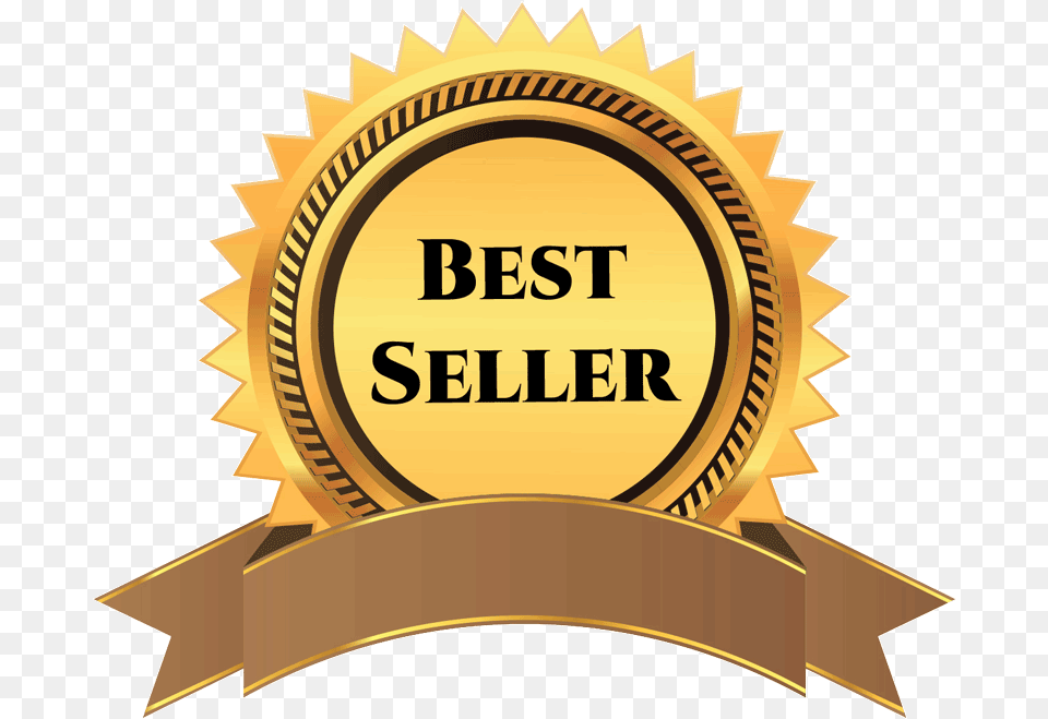 Best Seller Best Seller Logo, Badge, Symbol, Gold Png Image