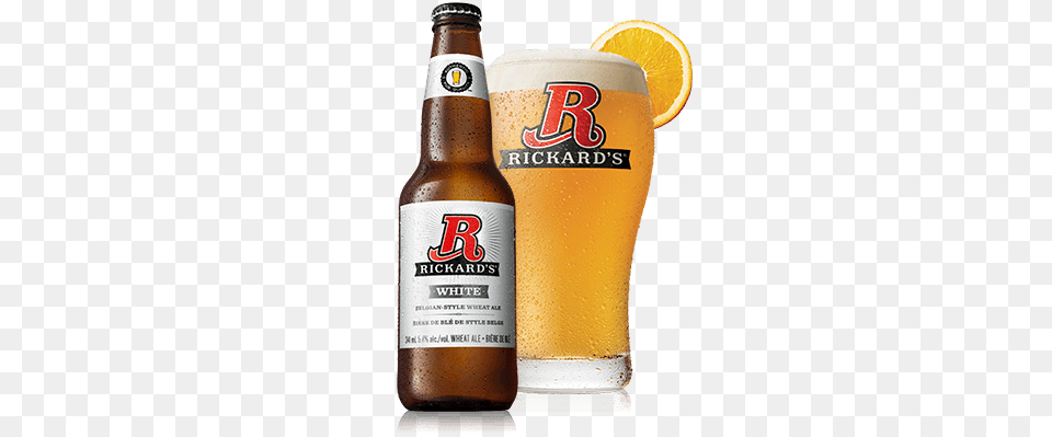 Best Served With An Orange Slice This Belgian Style Wheat Ale Is, Alcohol, Liquor, Lager, Bottle Free Png Download