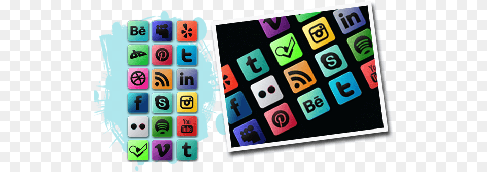 Best Social Media Icon Sets For Technology Applications, Text, Electronics Png Image