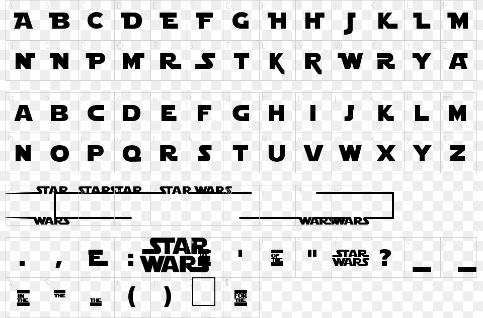 Best Solutions Of Star Jedi Font 1001 Fonts Beautiful X Star Wars Vinyl Wall Decal Obi Wan, Text, Alphabet Free Png Download