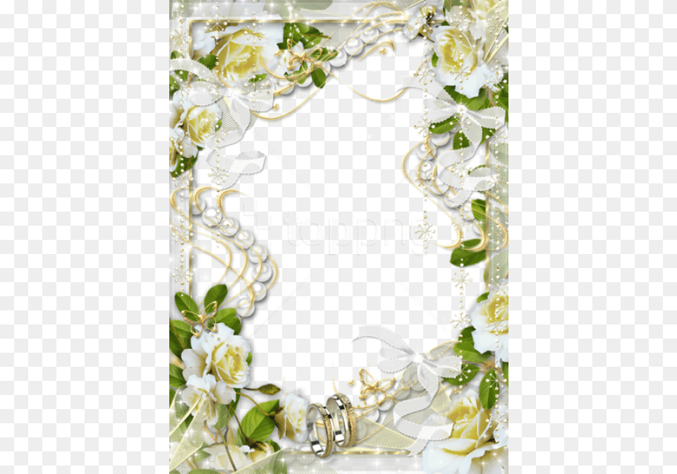 Best Stock Photos Beautiful Soft Wedding Picture Frame, Rose, Plant, Flower, Pattern Png