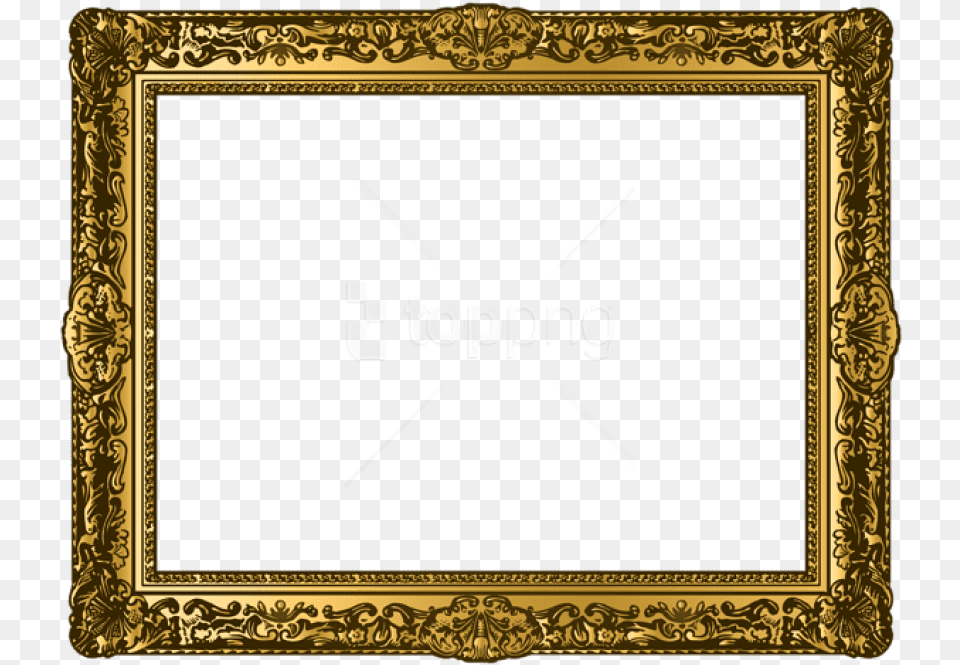 Best Stock Photos Classic Gold Picturesframe Empty Frame, Blackboard Free Png Download