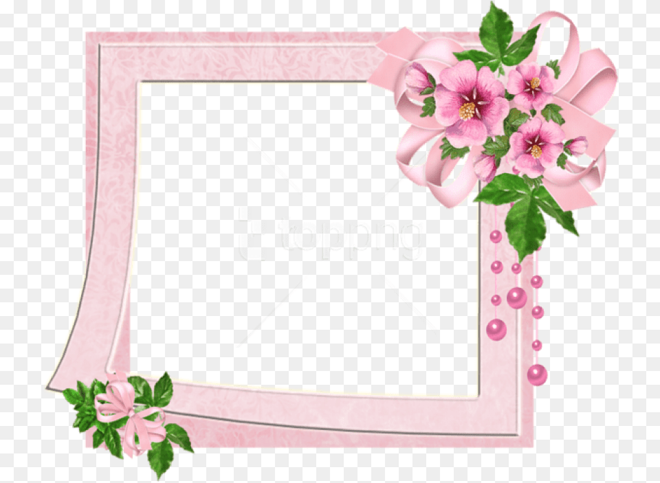 Best Stock Photos Cute Pink Photo Cute Flower Frame, Envelope, Greeting Card, Mail, Plant Free Png Download