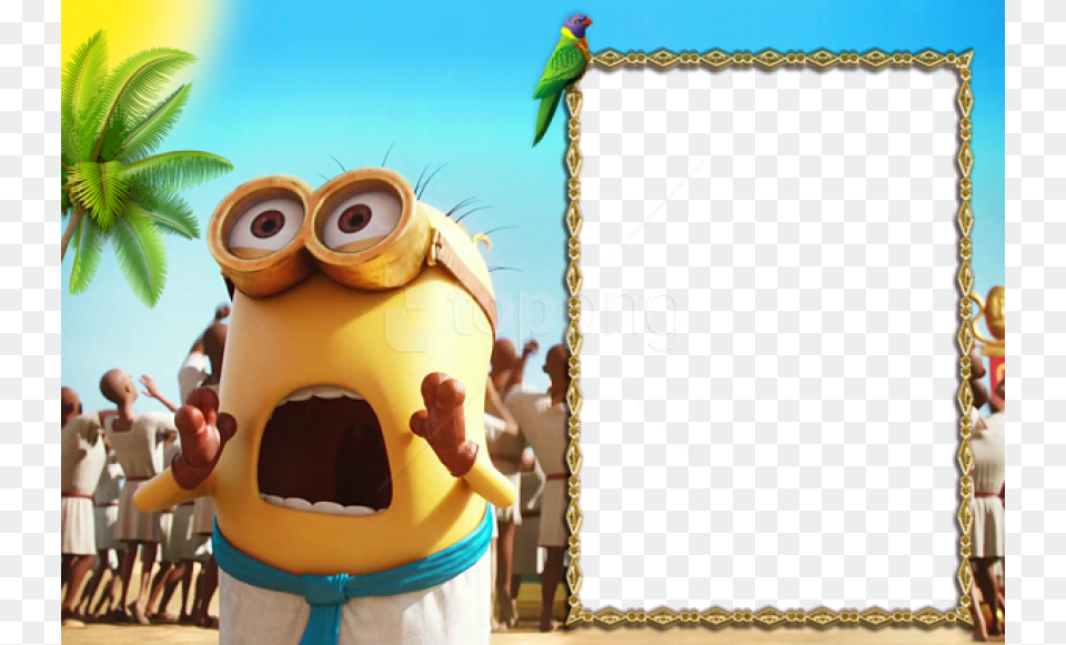 Best Stock Photos Minions 2015 Kids Frame Minions Frame, Animal, Bird, Tape, Person Png