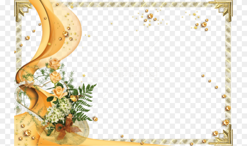 Best Stock Photos Gold Frame With Invitation Card Designs Templates, Art, Pattern, Floral Design, Graphics Free Transparent Png