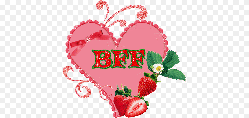 Best Strawberry Love Gifs Gfycat Frends Forever Pink Heart, Berry, Food, Fruit, Plant Png