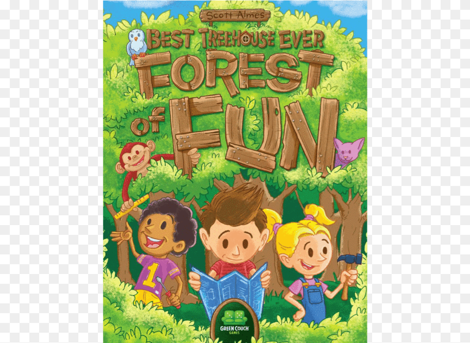 Best Treehouse Ever Best Treehouse Ever Forest Of Fun Green Couch Games, Publication, Book, Comics, Baby Free Png