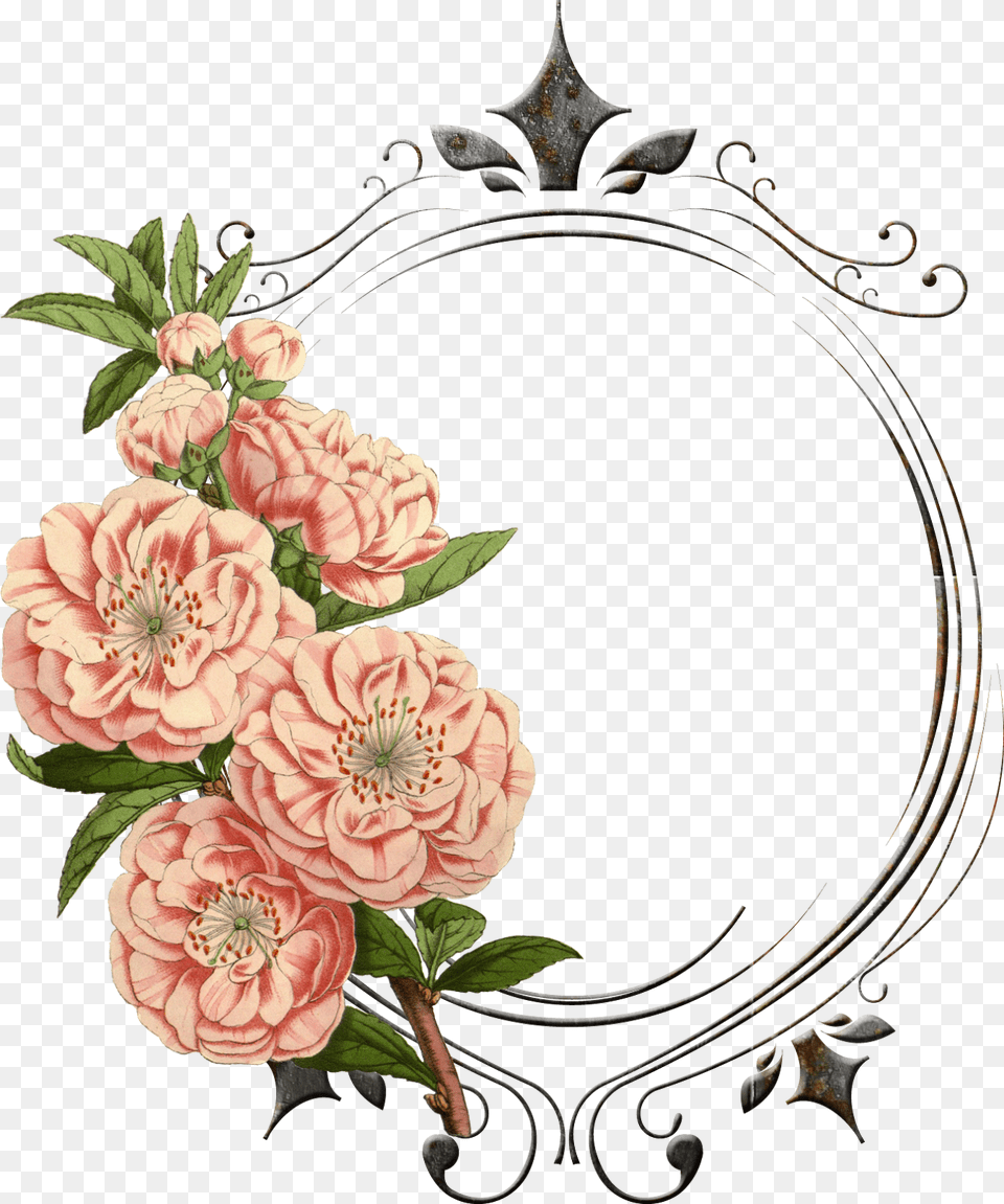 Best Vintag Flower Border Vintage Flower Border, Art, Dahlia, Floral Design, Graphics Free Transparent Png