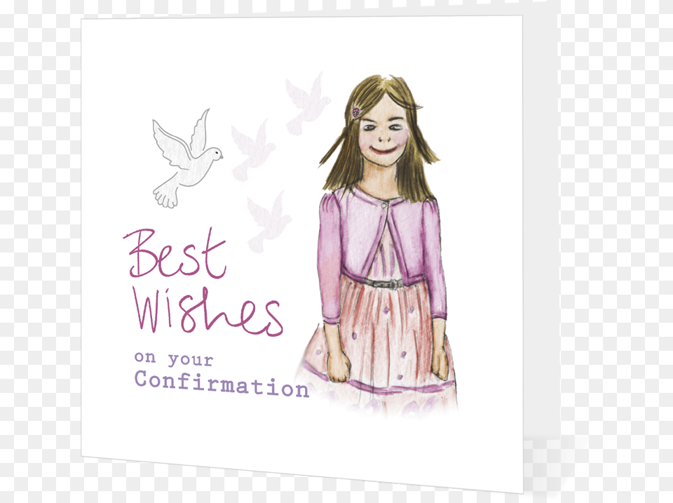 Best Wishes On Y 510a9eccf163e Illustration, Female, Person, Child, Girl Free Png