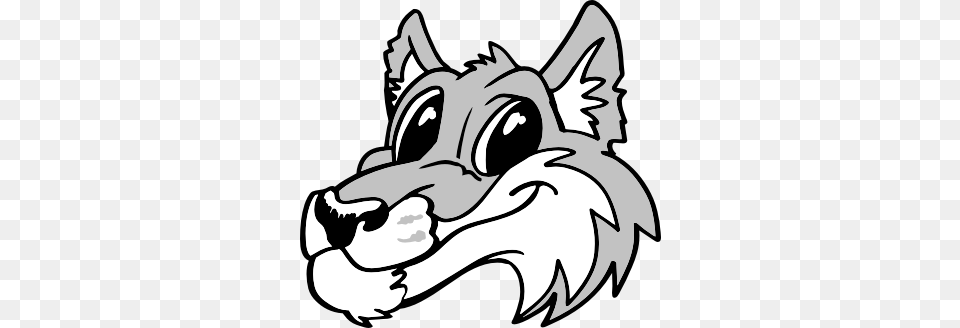 Best Wolf Clipart Black And White Big Bad Wolf Clip Art Cliparts, Animal, Canine, Dog, Mammal Free Png Download