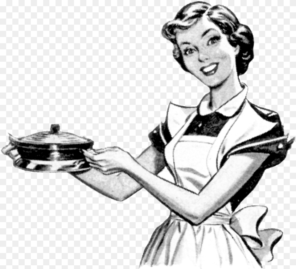 Best Woman Cooking Vintage Woman Cooking Clipart, Adult, Wedding, Person, Female Free Png