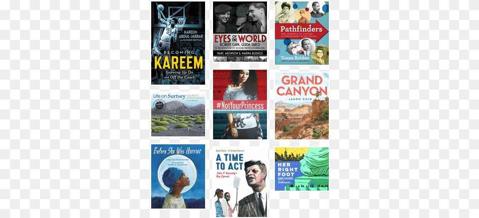 Best Youth Nonfiction Books Of 2017 Selected By School Becoming Kareem Growing Up On And Off, Woman, Adult, Publication, Book Free Png