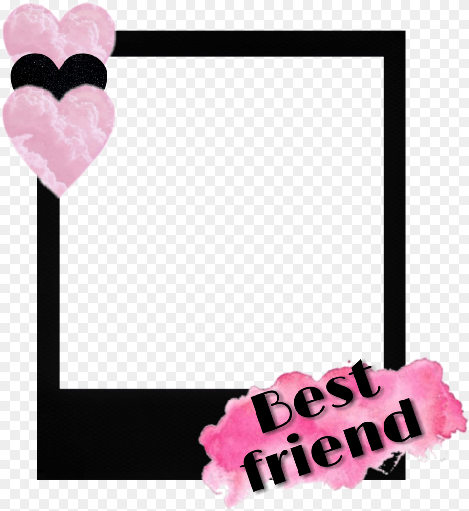 Bestfriend Love Friend Pink Frame Aesthetic Heart Heart, Envelope, Greeting Card, Mail Free Png
