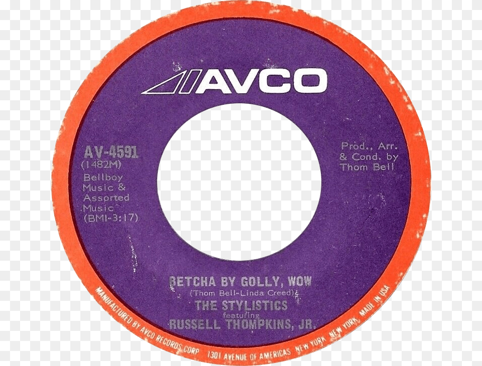 Betcha By Golly Wow By Stylistics Us Vinyl Circle, Disk, Dvd Free Transparent Png