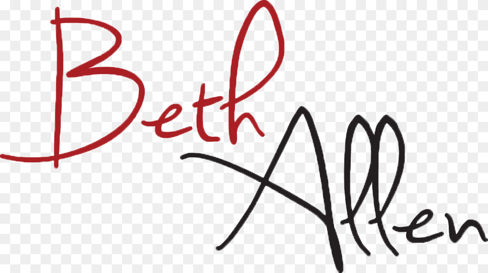 Beth Allen Logo Calligraphy, Handwriting, Text, Signature Free Png Download
