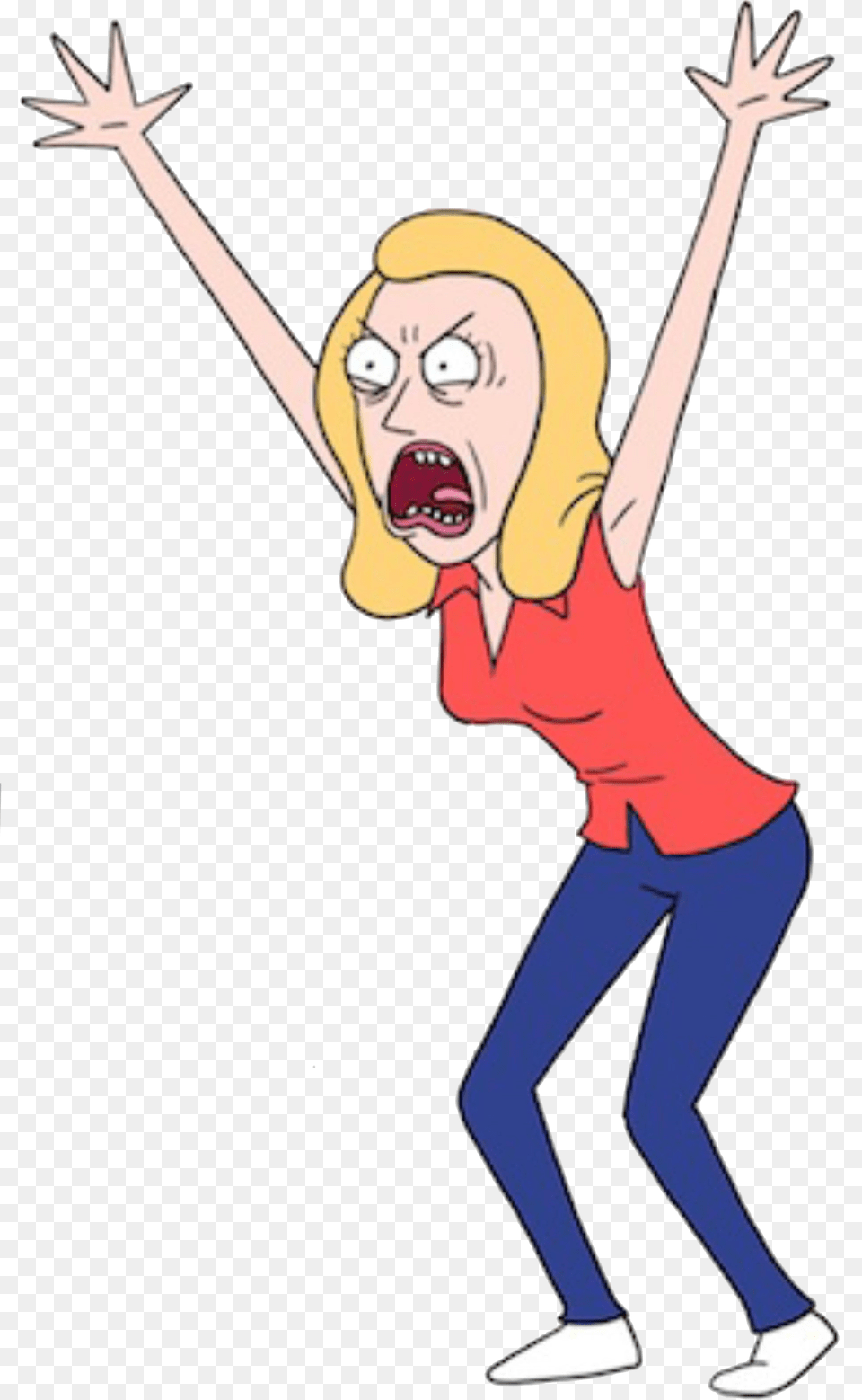 Beth Rick And Morty Characters, Person, Head, Face, Shoe Free Png Download