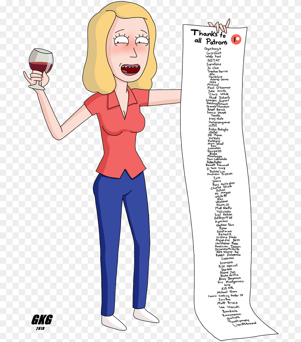 Beth Smith Rick And Morty Transparent, Adult, Publication, Person, Woman Png