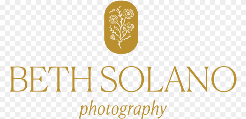 Beth Solano Photography Logo Center No Bkgnd Mustard Calligraphy, Gold, Text, Outdoors Free Png Download